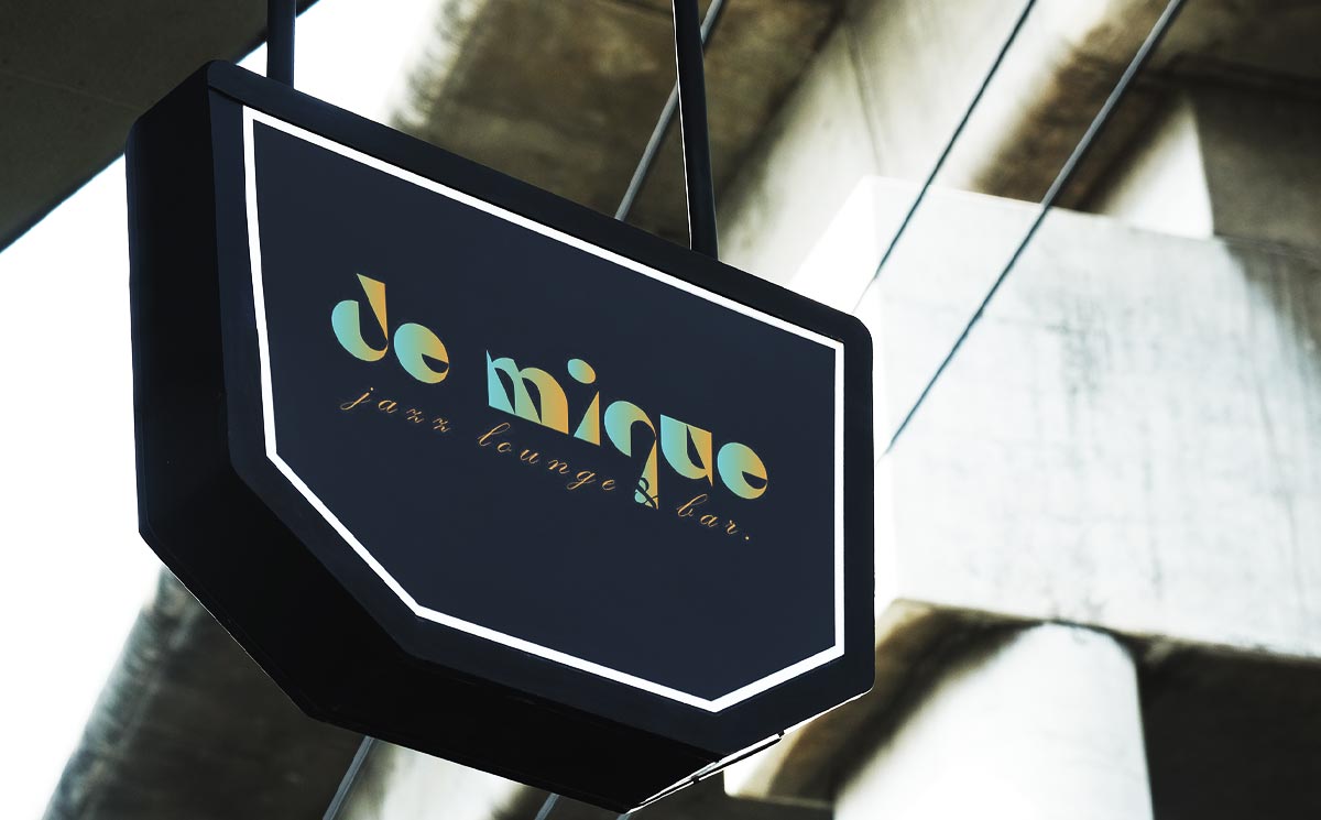 De Mique Jazz Lounge & Bar logo Design