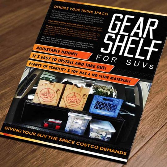 Gear Shelf Graphic Design